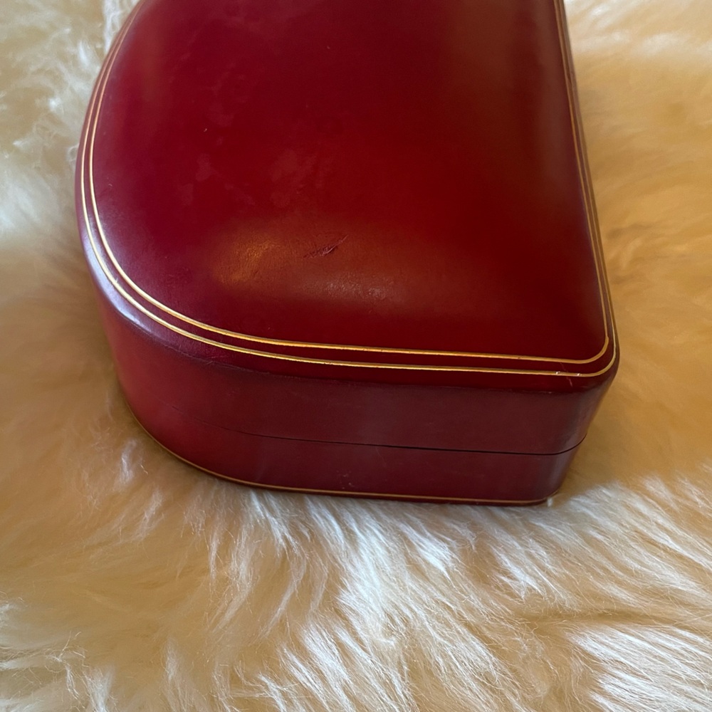 Antique/vintage Leather Jewelry/Trinket Box ~ Italy - Picture 5 of 11